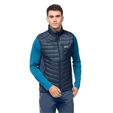 Jack Wolfskin Kamizelka Routeburn (wiatrówka, wodoodporna, lekka, bez PFC) granatowa męska